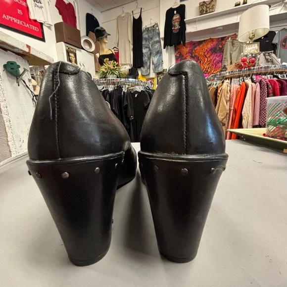 Dansko Fanny Wedge Mary Jane Black Women's  Shoes Heels - Picture 5 of 7